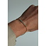 'Merel' Armband LICHT Blau - Edelstahl