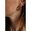 Boucles d'oreilles 'Lenny' doré - acier inoxydable