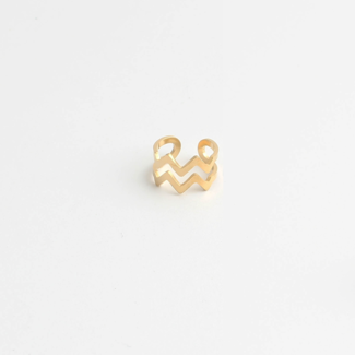 Earcuff 'Maxx' oro - acciaio inossidabile