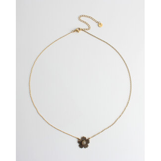 'Lumina' Necklace labradorite GOLD - Stainless steel