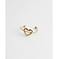 RING 'OPEN HEART' - STAINLESS STEEL (ADJUSTABLE)