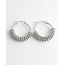 Classy hoops earrings silver - Stainless Steel