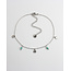 'Chersonissos' Anklet Turquoise & Silver - stainless steel