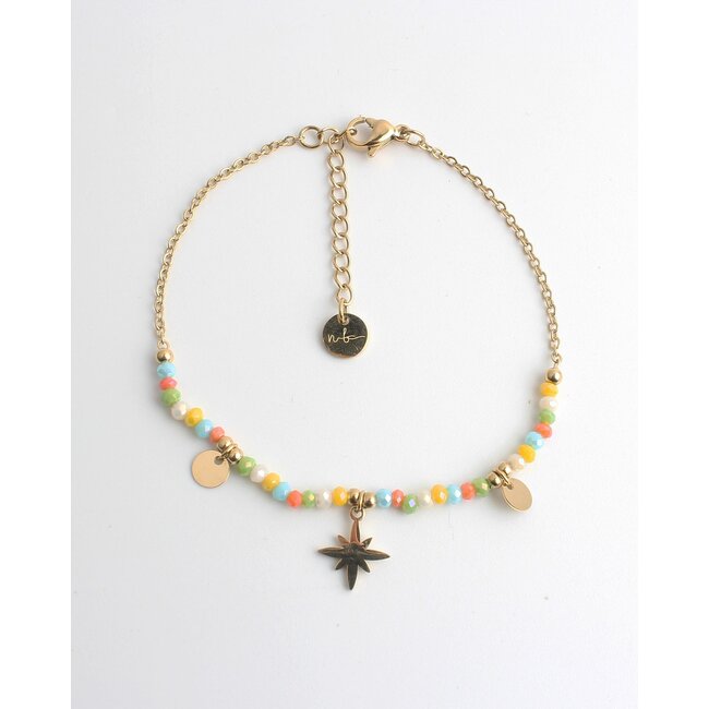 'Joy' Pulsera Azul - Acero inoxidable