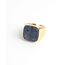 "Estefania" Bague Bleu Or - Acier Inoxydable