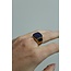 "Estefania" Ring Blau gold - Edelstahl