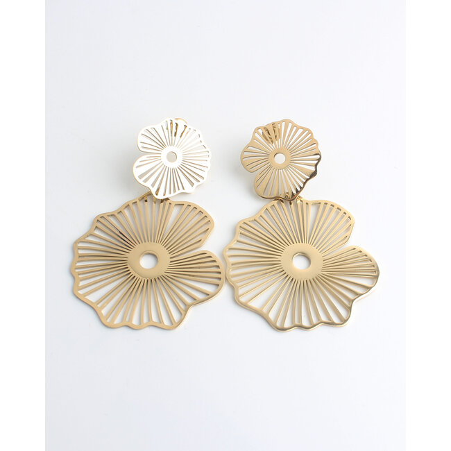 "Dalia earrings GOLD - stainless steel