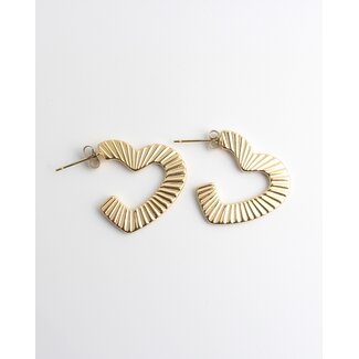 'Yiva' earrings GOLD - stainless steel