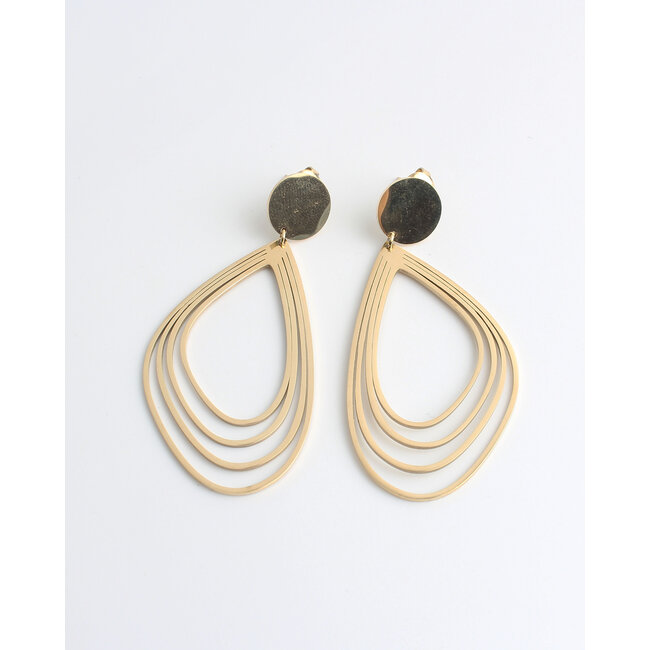 'Josephine' earrings GOLD - stainless steel