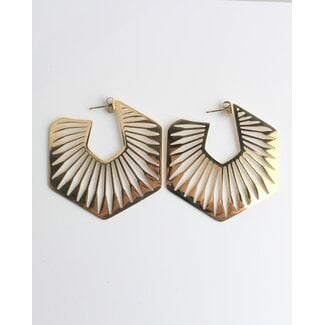 'Phileine' earrings GOLD - stainless steel