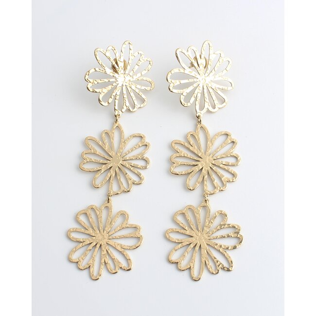 'Fine' earrings GOLD - stainless steel