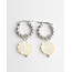 Boucles d'oreilles 'Linde' ARGENT - acier inoxydable