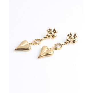 'Kathelijne' earrings GOLD - stainless steel