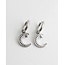 Boucles d'oreilles "Take me to the moon" ARGENT - Acier inoxydable