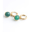 Boucles d'oreilles 'Saar' Vert - Acier inoxydable