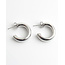 Boucles d'oreilles 'Kensi' ARGENT - Acier inoxydable