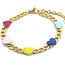 Bracelet 'Colorful love' OR - Acier inoxydable