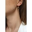 Boucles d'oreilles 'Saar' brun - Acier inoxydable