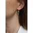 'Saar' Earrings Green - Stainless steel