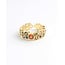 'Davide' ring mulitolcor - gold plated