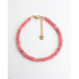 'Bellal' bracelet Pink - stainless steel