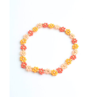 'Ivy' Armband Gelb/Orange - Edelstahl