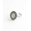 'Jennifer' Bague argent - Acier inoxydable (ajustable)