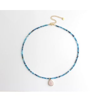 'Chiara' Collar Azul - Acero inoxidable