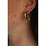 'Freyde' Boucles d'oreilles Vert - Acier inoxydable