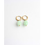 'Freyde' Boucles d'oreilles Menthe - Acier inoxydable