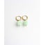 'Freyde' Pendientes Menta - Acero inoxidable