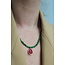 'Chiara' Collar Verde - Acero inoxidable