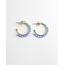 'Valentina' Boucles d'oreilles Bleu - Acier inoxydable