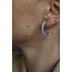 'Valentina' Earrings Blue - Stainless steel