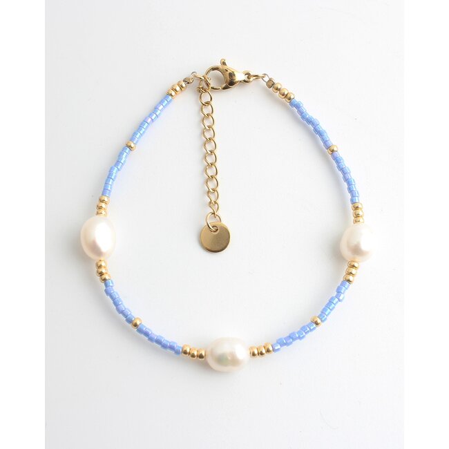 'Femi' Bracelet Bleu - Acier inoxydable