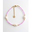 'Femi' Armband Roze - Stainless steel