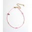 'Corfu' Anklet Pink - Stainless steel