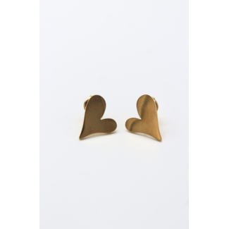 'Corazon' Earrings Gold - Stainless steel