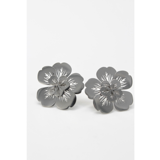 'Kalina' Boucles d'oreilles Argent - Acier inoxydable