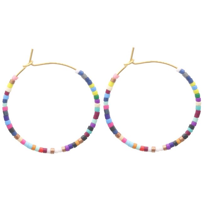 'Maui' Aretes MULTICOLOR - Acero inoxidable