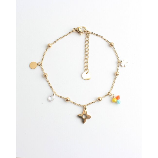 'Gia' Pulsera - Acero inoxidable