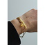 'Yana' Bracelet Jaune - Acier inoxydable