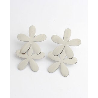 'Flores' Earrings SILVER - Stainless steel