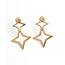 Boucles d'oreilles "Nisrine" OR - Acier inoxydable