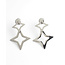 "Nisrine" earrings SILVER - Stainless steel