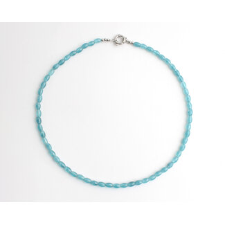 Collier 'Bay' BLEU ARGENT - Acier inoxydable