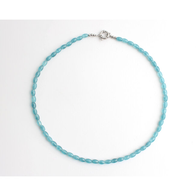 Collier 'Bay' BLEU ARGENT - Acier inoxydable