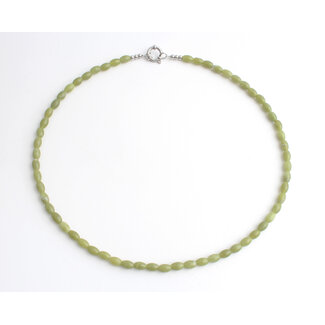 Collar 'Bay' VERDE PLATA - Acero inoxidable