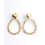 "Stelisa" earrings MULTICOLOR GOLD - Stainless steel