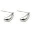 'Rayn' boucles d'oreilles ARGENT - Acier inoxydable